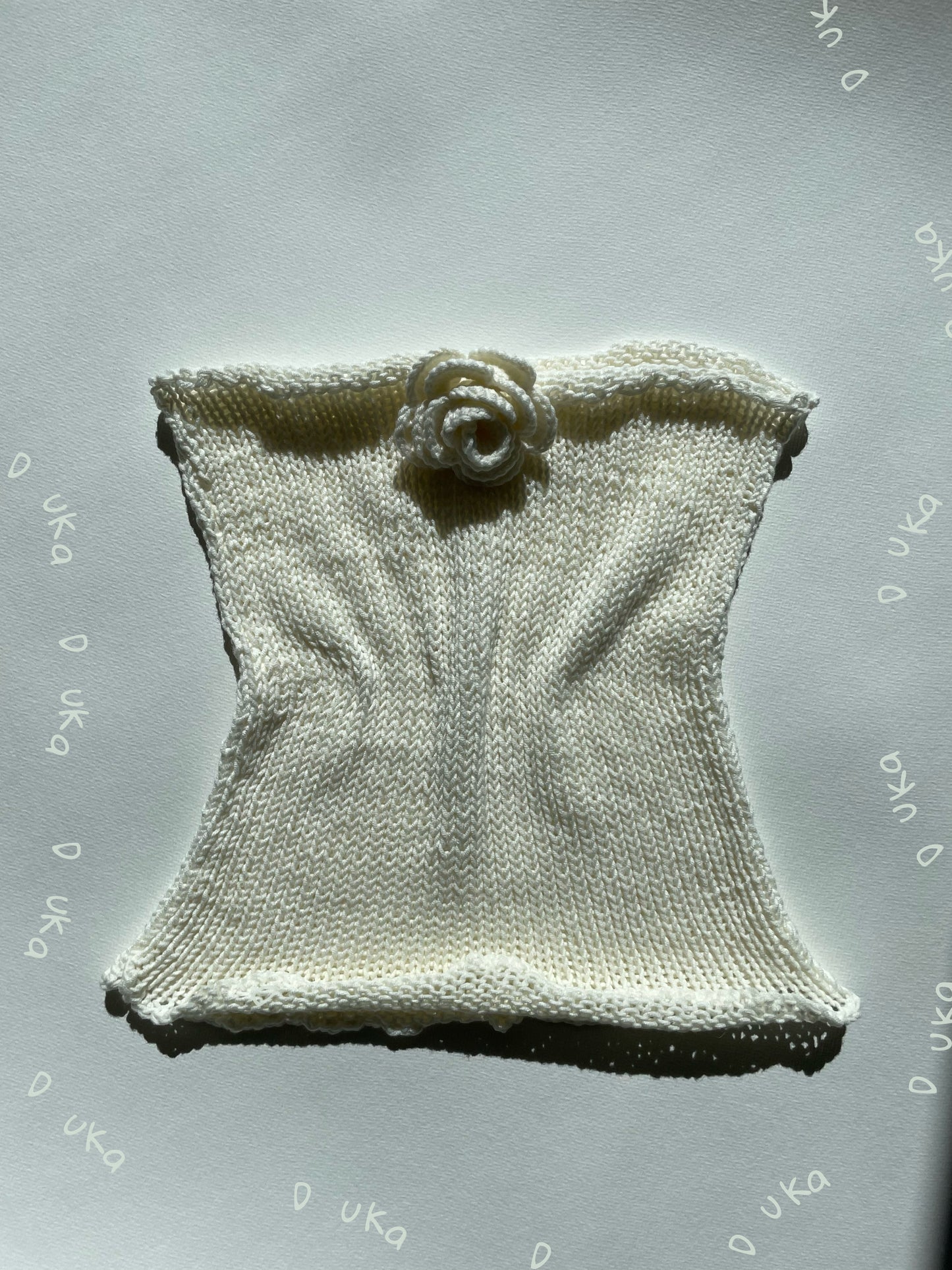Knitted tube top