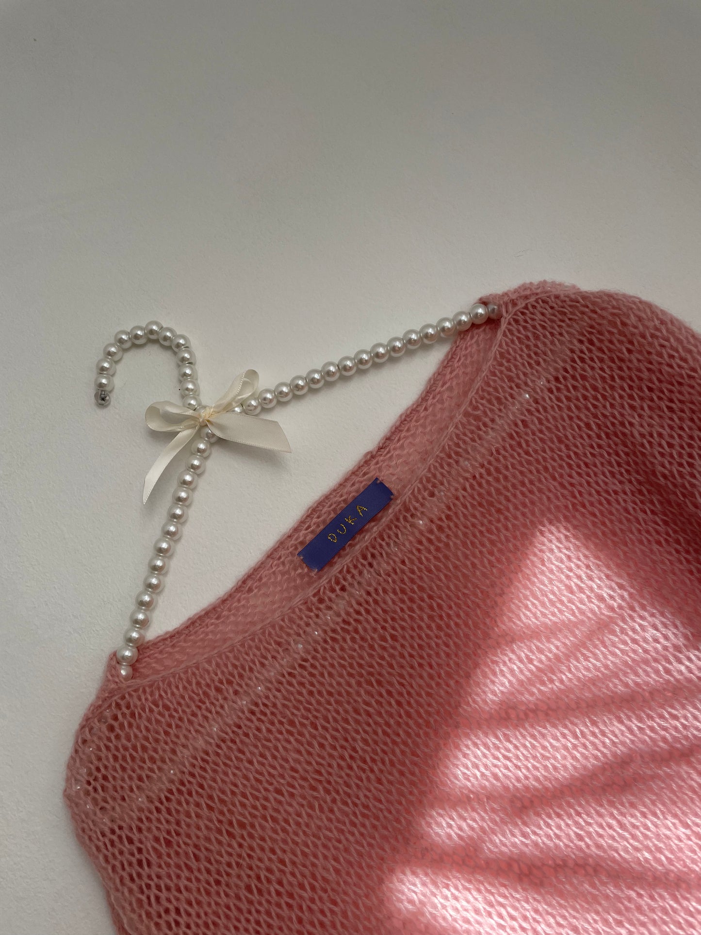 Light pink mohair sweater